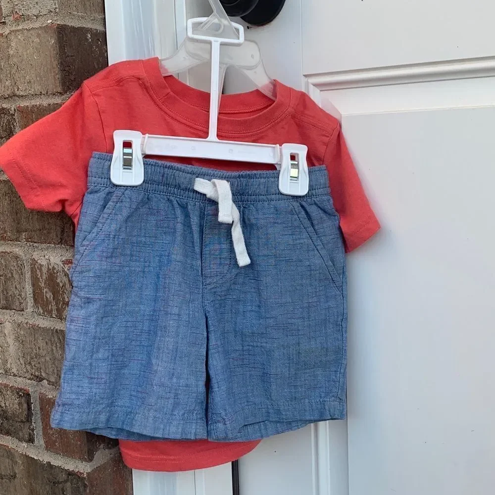 Take 50% OFF- Cat & Jack  2pcs Dream Big T-Shirt and shorts, Size-4T